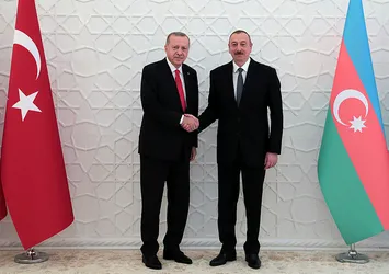 Başkan Erdoğan, İlham Aliyev ile görüştü! İşte ilk kareler...