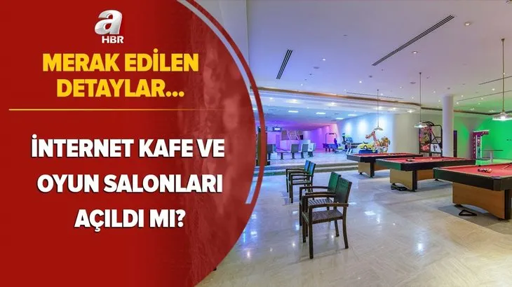 Merakla bekleniyordu! İnternet kafe ve oyun salonları açıldı mı? Playstation salonları, bilardo salonları açık mı? Detaylar...