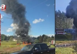 ABD'de feci kaza! F-16 savaş uçağı düştü