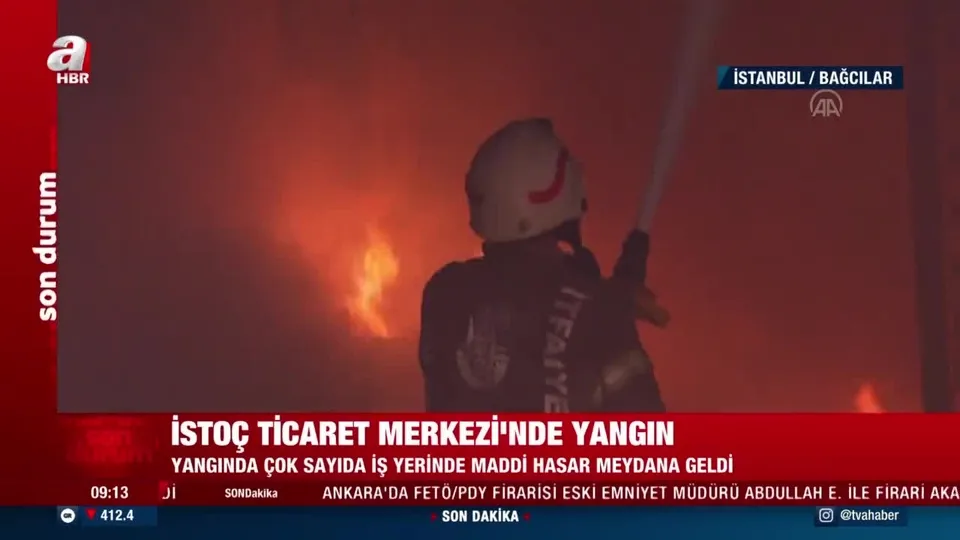 Son dakika: İSTOÇ’ta korkutan yangın!