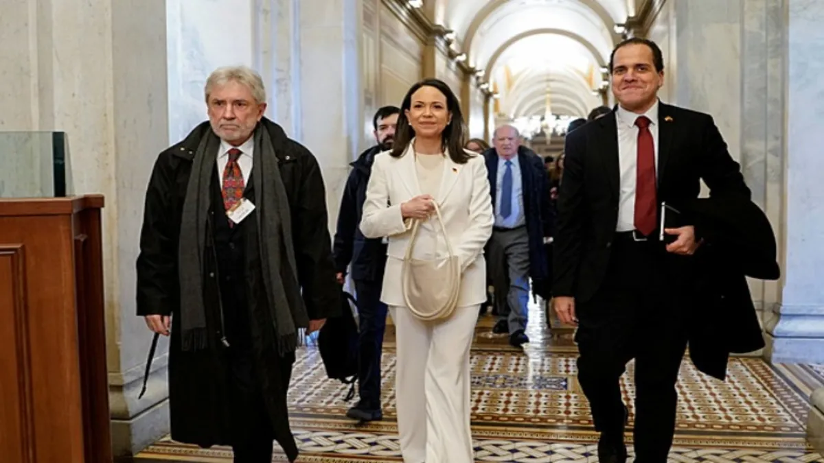 Trump Beyaz Saray'da Machado'yu kabul etti