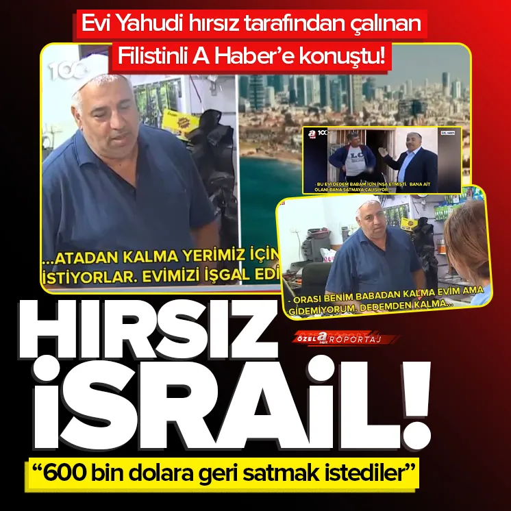 İşte evi Yahudi hırsız tarafından çalınan Filistinli!