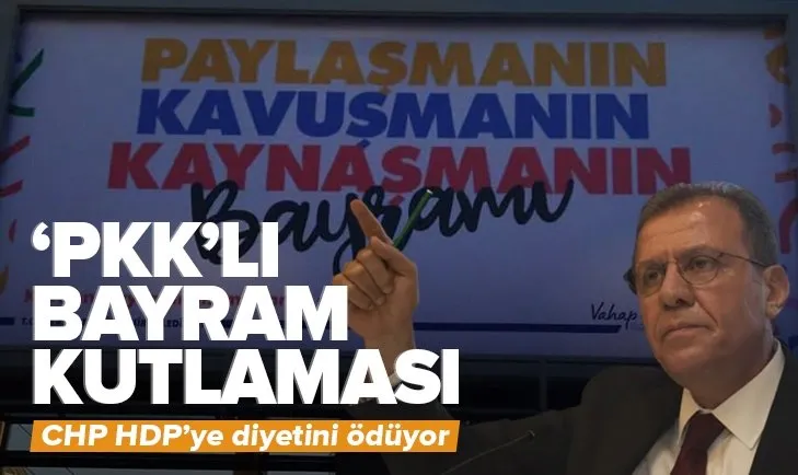CHP yönetimindeki Mersin Büyükşehir Belediyesinden ’PKK’lı bayram kutlaması