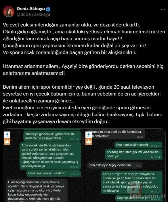 WhatsApp mesajlarını yayınladı! Deniz Akkaya yine kızını ifşaladı! Sözleri tepki çekti... 8