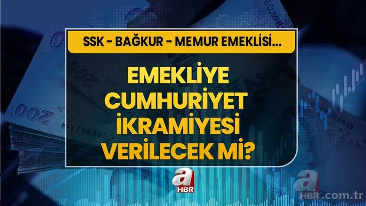 Emekliye Cumhuriyet Bayram ikramiyesi verilecek mi? SSK - Bağkur - Memur emeklilerine 5.000 TL bayram ikramiyesi var mı, yatacak mı?