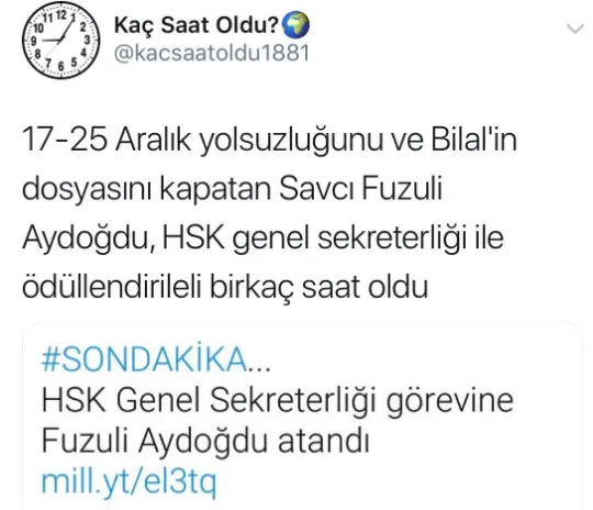 Kaç Saat Oldu hesabının yöneticisi yakalandı