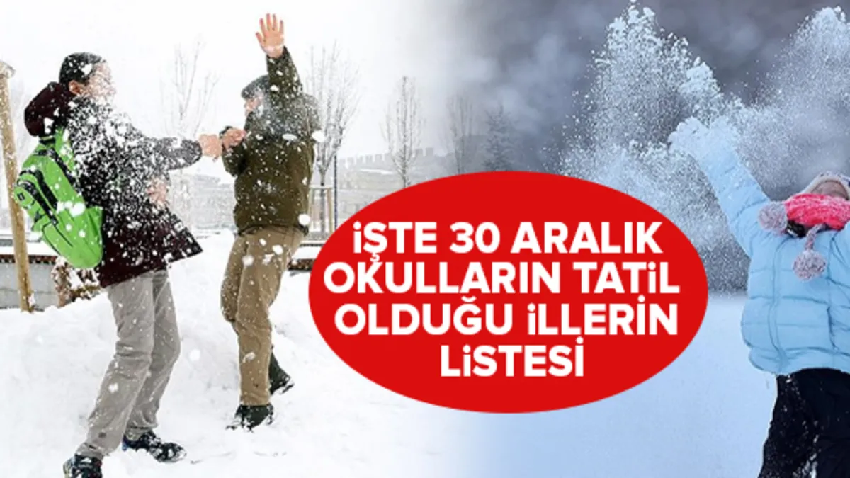 Eğitime kar molası! Hangi illerde okullar tatil edildi?