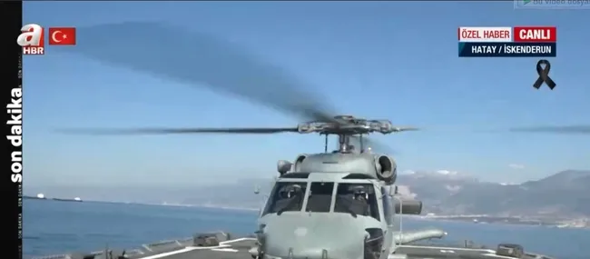 A Haber TCG Giresun Fırkateyni’nde! 24 gemi deprem bölgesinde