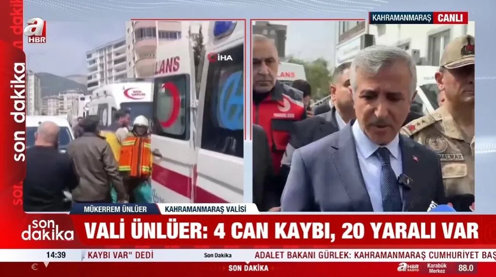 Kahramanmaraş Valisi acı haberi verdi