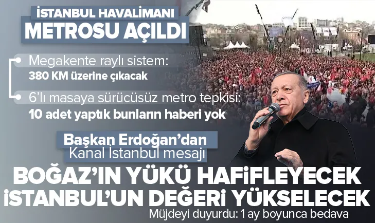 İstanbul Havalimanı Metrosu hizmete girdi