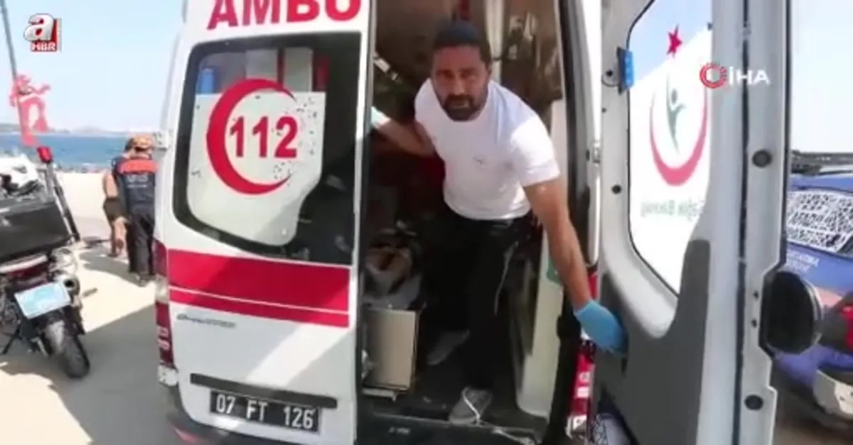 Scooter 15 yaşındaki çocuğun başına düştü