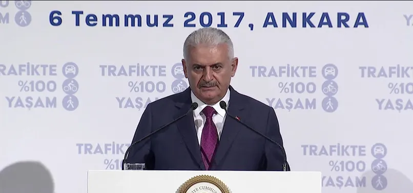 Başbakan Yıldırım, Trafikte %100 Yaşam Projesi'nin açılış programında konuştu