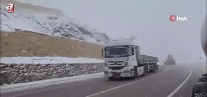 Kop Dağı’nda kar yağışı devam ediyor