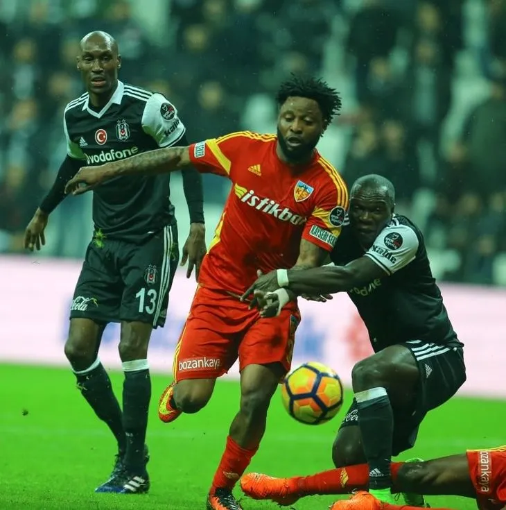 Beşiktaş - Kayserispor karşılaşmasından kareler