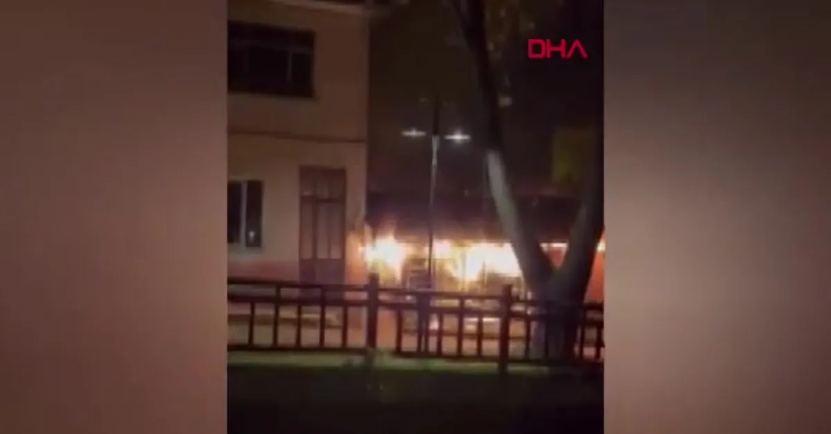 Bursa'da tek katlı binada yangın
