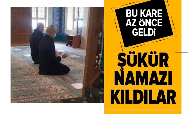 Başkan Erdoğan ve İlham Aliyev şükür namazı kıldı