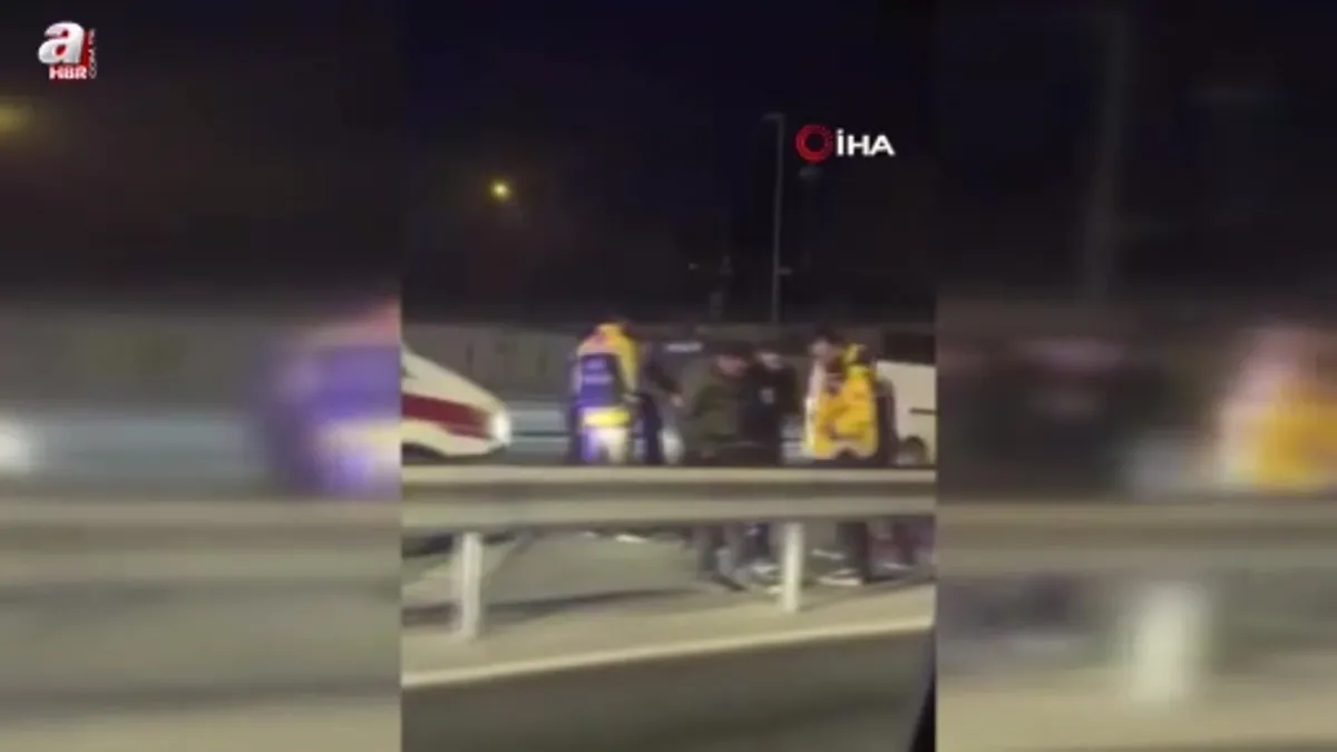 D-100 karayolunda otomobil ile çarpışan motosikletli hayatını kaybetti