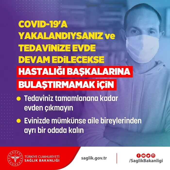 Sağlık Bakanlığından koronavirüs hastalarına önemli uyarı: Tedaviniz tamamlanana kadar evden çıkmayın - 2