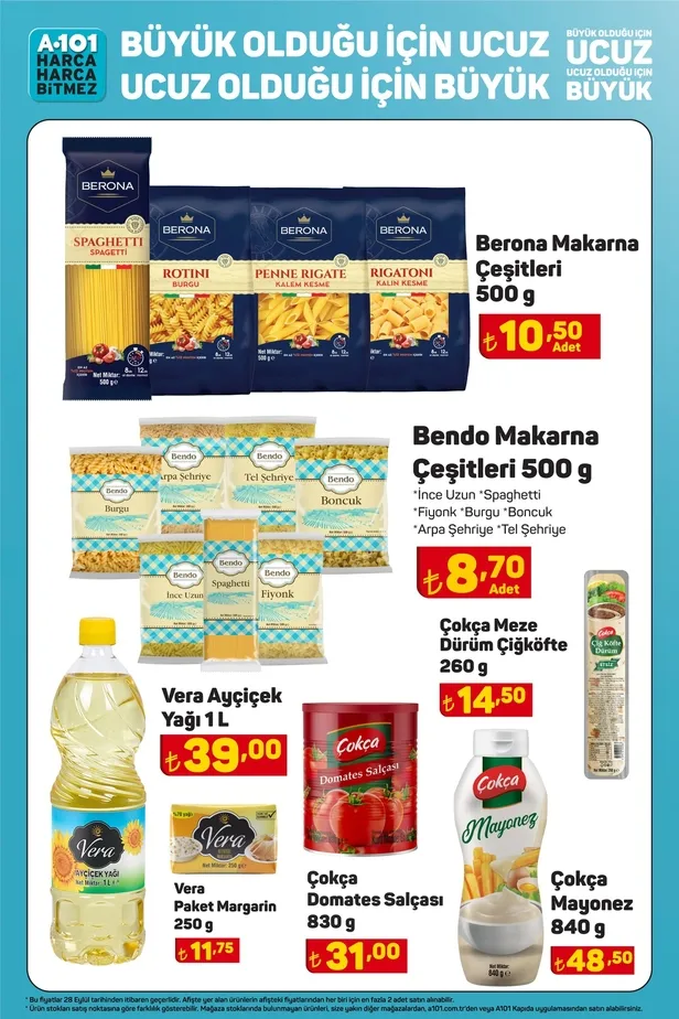 A101 uygun fiyatlı ürünlerini bir katalogda topladı! 192,50 TL’den 1kg tereyağı, 90,50 TL’den 750gr beyaz peynir, 25 TL’den 1,5L ayran, 61 TL’den 5kg un satışa sunuyor - 3