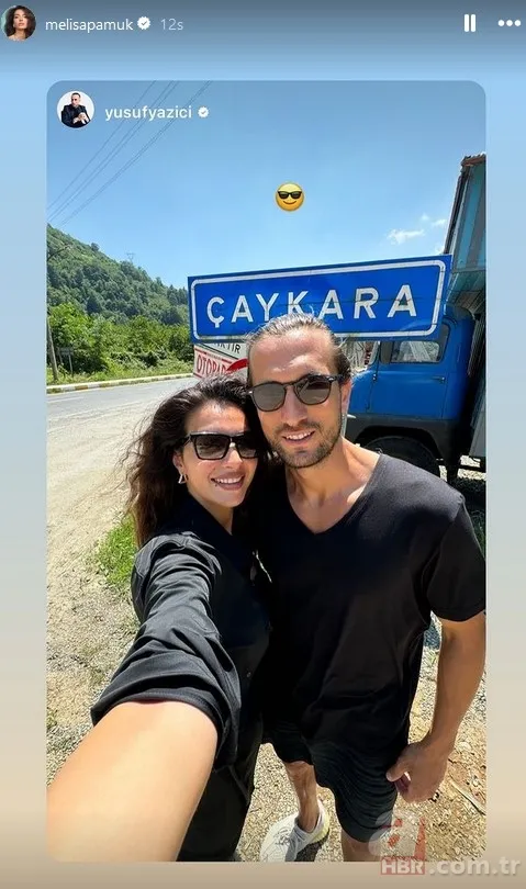 Yeni gelin el öpmeye gitti! Yusuf Yazıcı ile Melisa Aslı Pamuk Trabzon'da! Fotoğraflarına beğeni yağdı... 3