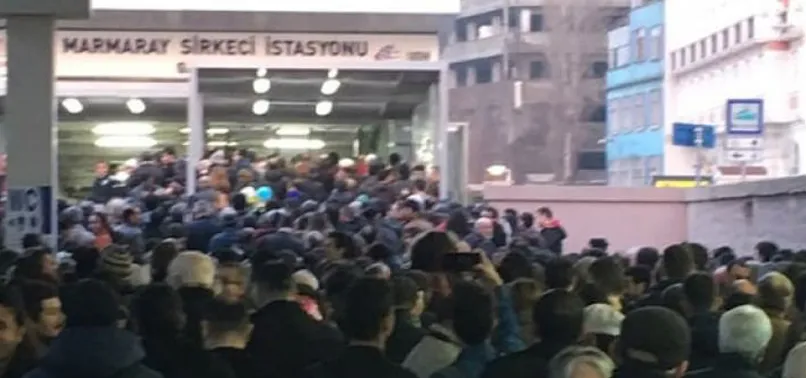 Marmaray'da seferler durdu