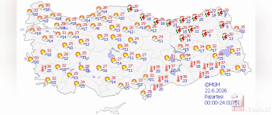 15 il için alarm! Meteoroloji'den sel ve hortum uyarısı: Saat verildi 13