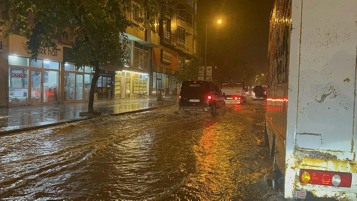 Kars'ta şiddetli yağış sele neden oldu