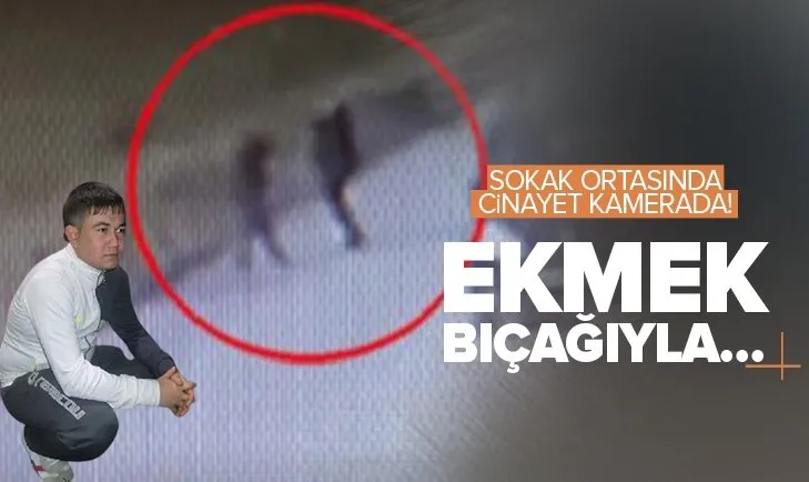 Manisa’da sokak ortasında cinayet! Husumetlisini sırtından bıçaklayarak öldürdüğü anlar kamerada