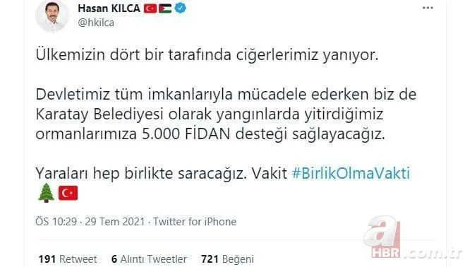 Türkiye yangına karşı tek yürek: Ünlü isimler de destek veriyor! Ormanlara ağaç dikilmesi için büyük kampanya başladı 17