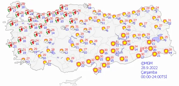 1664208072641.png Kuvvetli fırtına ve sağanak yağış yolda! Meteoroloji gün verdi! İstanbul Ankara İzmir hava durumu - 5