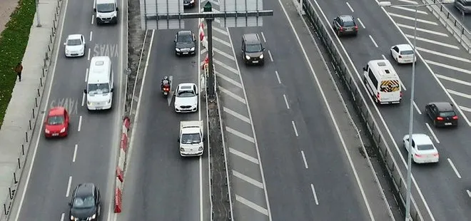İstanbul’da trafikten kaçmak isteyen sürücüler kazaya davetiye çıkarıyorlar