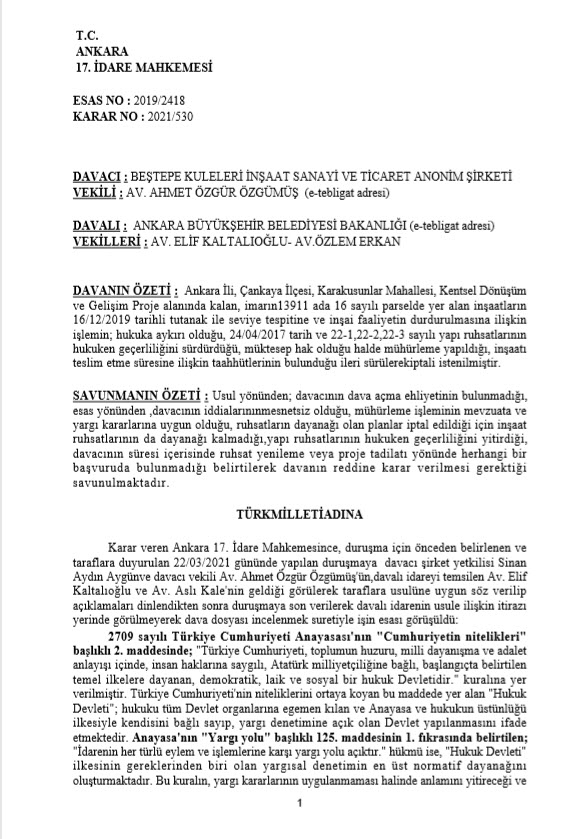 Son dakika: CHP’li Mansur Yavaş’ın TOGO İkiz Kuleleri için yaptığı hukuksuz işlem belgelendi!