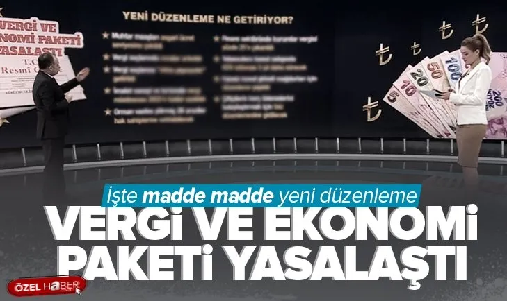 Son dakika: Vergi ve ekonomi paketini içeren kanun teklifi kabul edildi