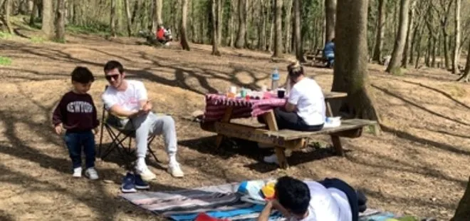 Oyunu kullanıp Belgrad Ormanı’nda piknik yaptılar