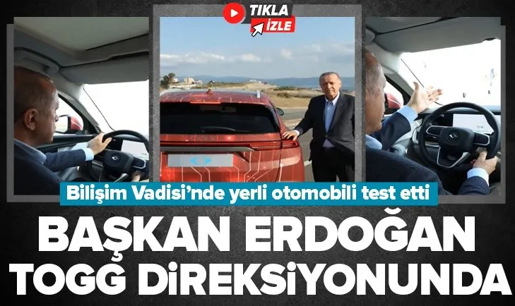 Başkan Erdoğan TOGG’u kullandı! Bilişim Vadisi’nde test etti