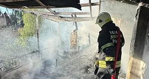 Bodrum’da bir evde korkutan yangın!