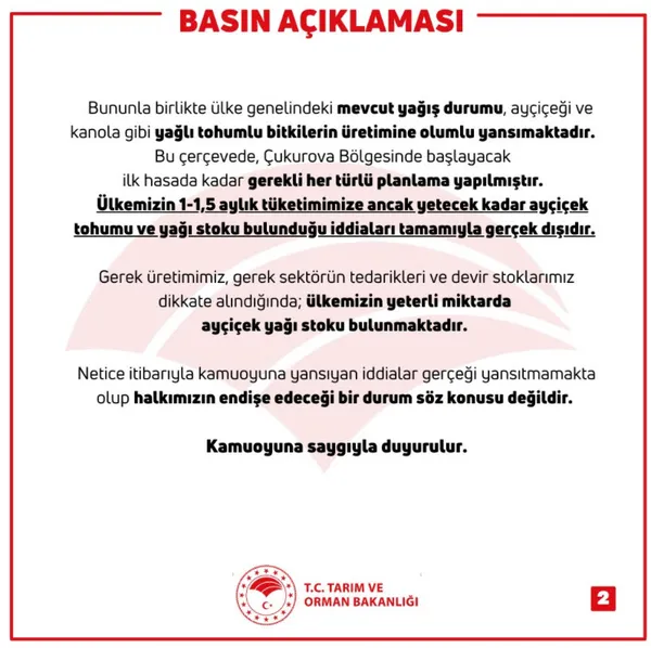 Son dakika: Tarım ve Orman Bakanı Vahit Kirişci'den ayçiçek yağı açıklaması! - 5
