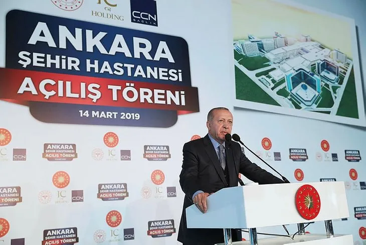 Başkan Erdoğan Bilkent Şehir Hastanesini açtı! Açılıştan dikkat çeken kareler...