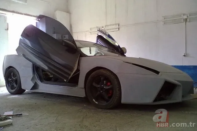 Çinli makinist evinde Lamborghini yaptı! 23