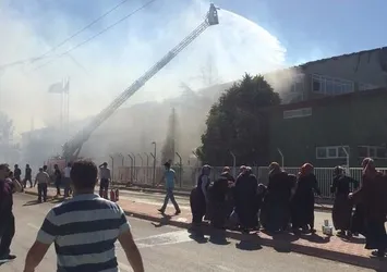 Konya'da silah fabrikasında yangın çıktı