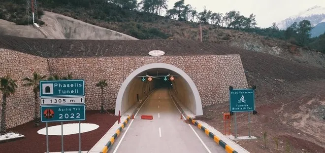 Antalya’ya dev hizmet! Phaselis Tüneli’nin açılışını Başkan Erdoğan yaptı! Yılda 20 milyon TL kasada kalacak