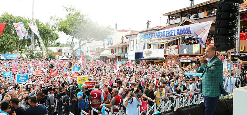 Cumhurbaşkanı Erdoğan finali Eyüpsultan'da yaptı