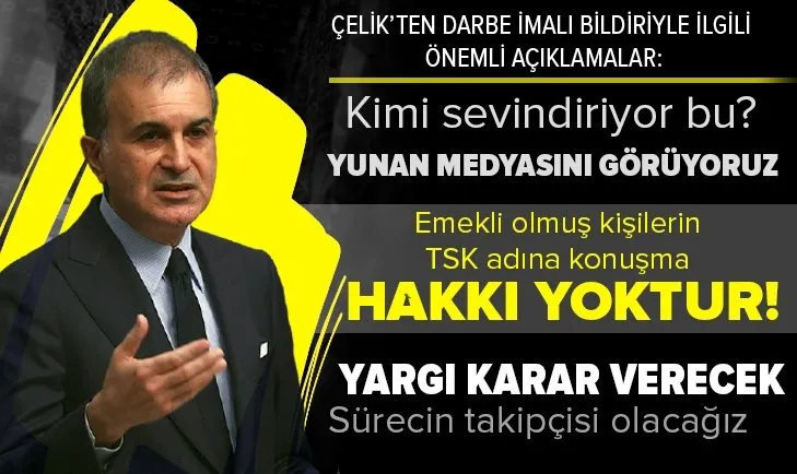 Son dakika: AK Parti MYK sonrası Ömer Çelik'ten flaş açıklamalar