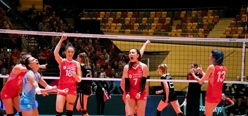 A Milli Kadın Voleybol Takımı Almanya'yı 3-0 yendi