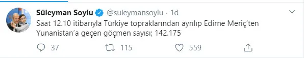 Son dakika: Bakan Soylu Türkiye'den ayrılan göçmen sayısını açıkladı - 1