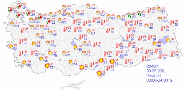 1630162474992.png Meteoroloji'den İstanbul dahil çok sayıda ile son dakika sağanak yağış uyarısı! İstanbul Ankara İzmir'de bu hafta hava durumu nasıl olacak? - 6