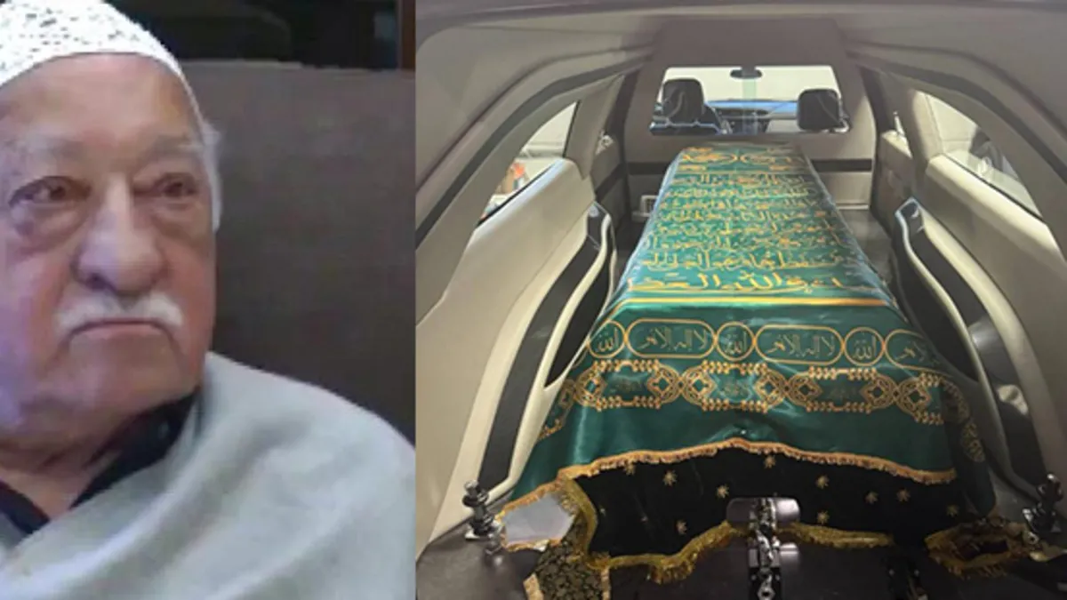 Teröristbaşı Gülen'in cenazesi gömüldü! Stadyumda "tekbir yasaklı" tören | Haine VIP cenaze