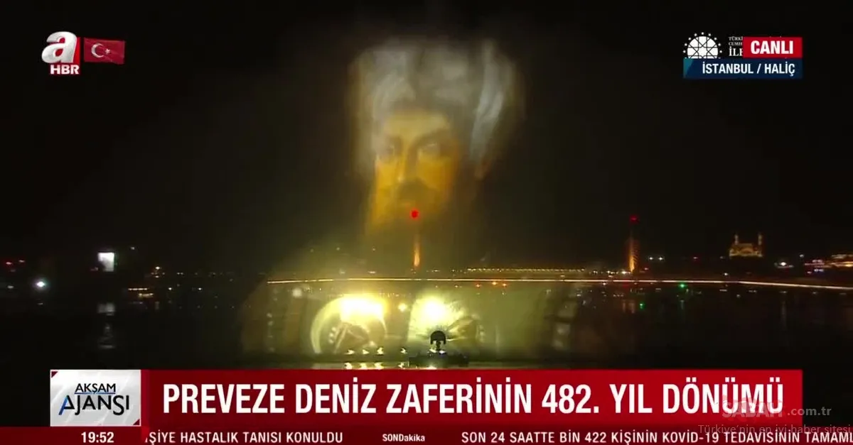 Preveze Deniz Zaferi’nin 482. yılında Haliç’te hologram gösterisi