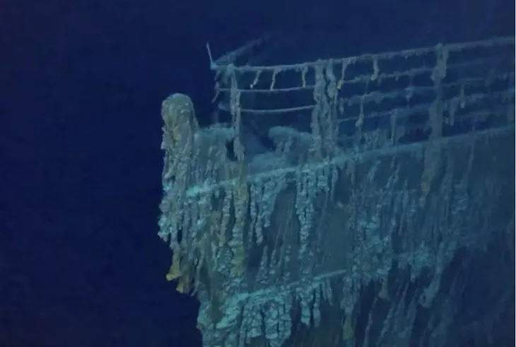 Titanik enkazından son fotoğraflar paylaşıldı! Okyanus ve metal yiyen bakteriler tarafından tüketildi