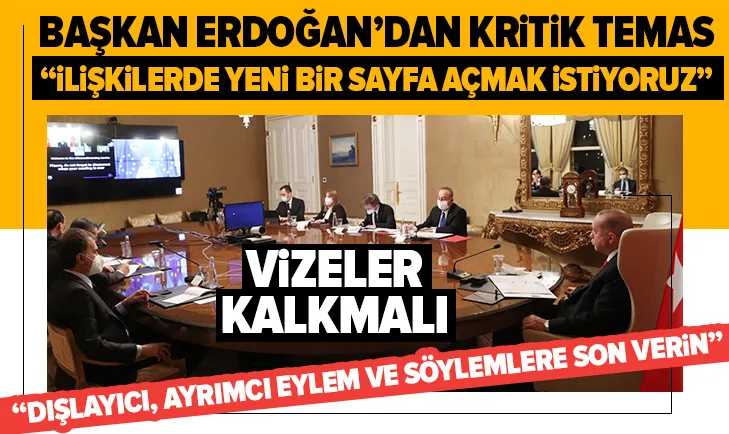 Başkan Erdoğan, AB Komisyonu Başkanı ile görüştü